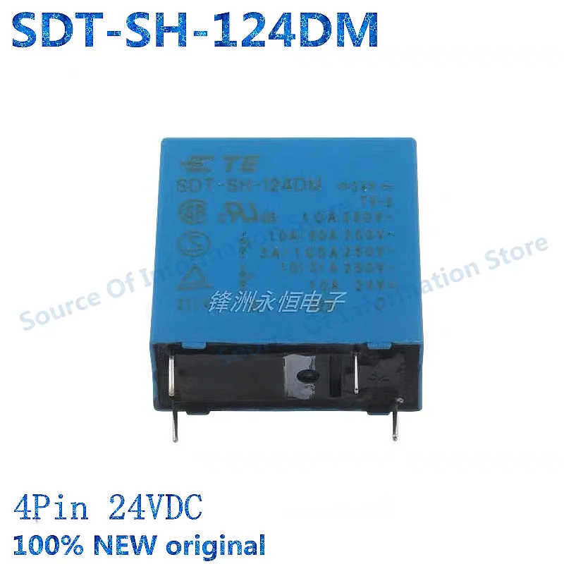 

5Pcs, SDT-SH-124DM Relay, 24VDC, 10A, 4Pin, 100% New