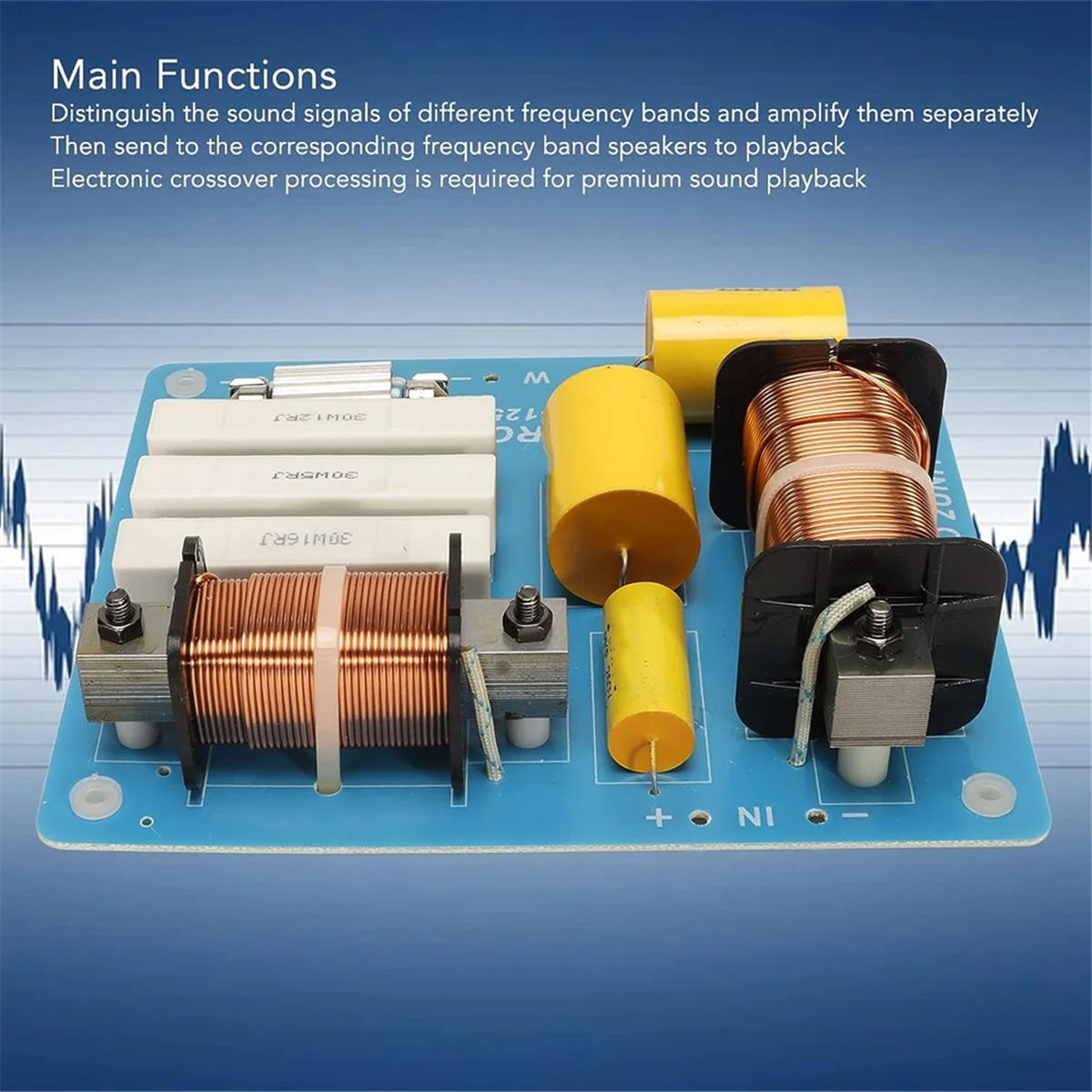 2 Way Crossover 800W Maximum Professional Frequency Divider for Stage Conference Speaker