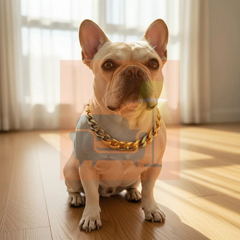 Dog Chain Cuban Collar Walking Metal Chain Collar With Design Secure Buckle Pet Cat Cuban Collar Jewelry Accessories