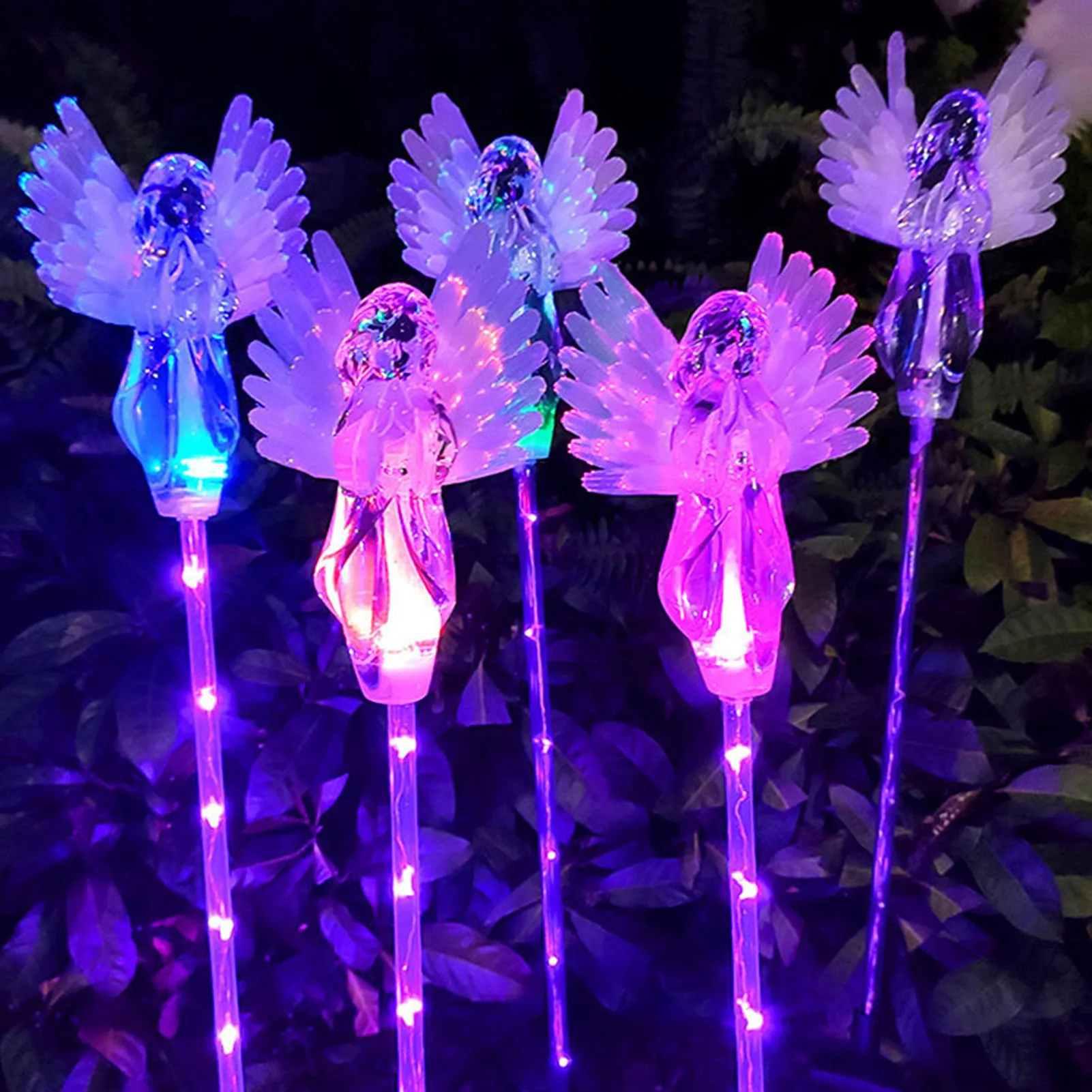 

Decorative Outdoor Solar Lights LED Angel Solar Landscape Decorative Lights for Garden Yard Lawn Decor B88
