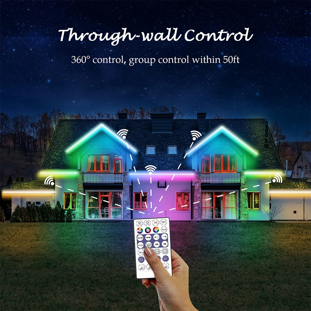 Bluetooth LED USB Strip Lights RGBIC Smart APP Remote Control Flexible Lamp Tape for TV Backlights Game Room Party Decoration