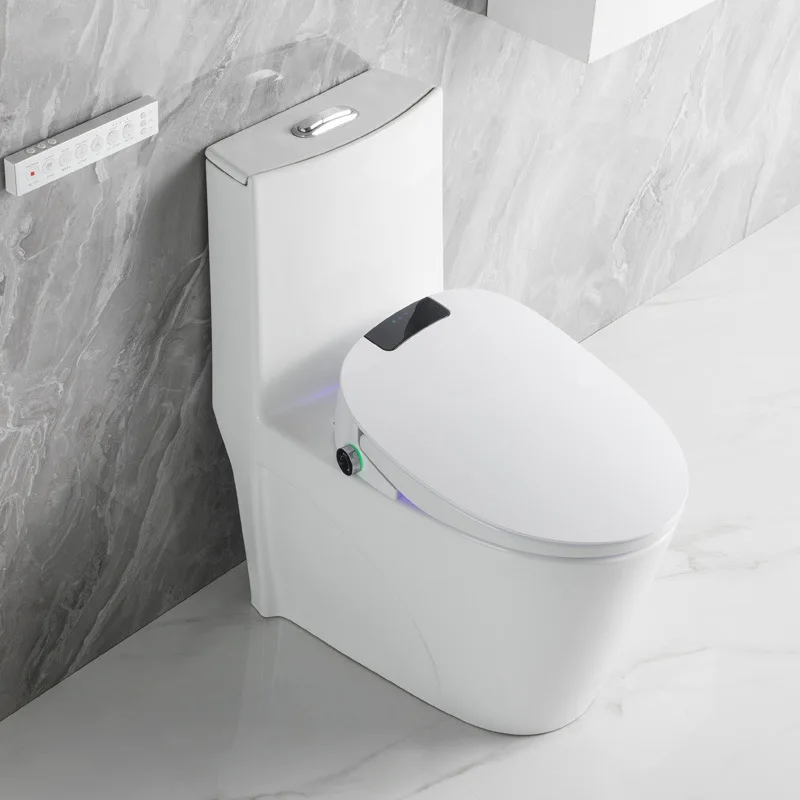 Fully Automatic Intelligent Toilet Seat Cover, Electric Bidet Cover with Remote Control, Heated Wash Feminine Washer