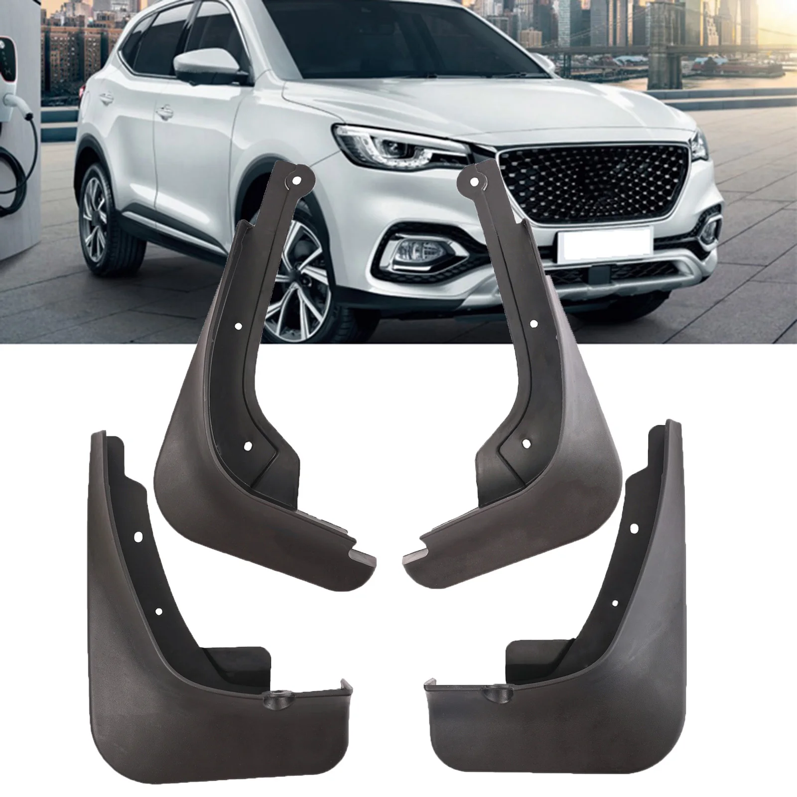 4Pcs For MG HS PHEV Plug-in EHS 2018 - 2024 Front Rear Splash Guards Mudguards Mud flaps Mudflap Fender Protector 2020 2021 2022