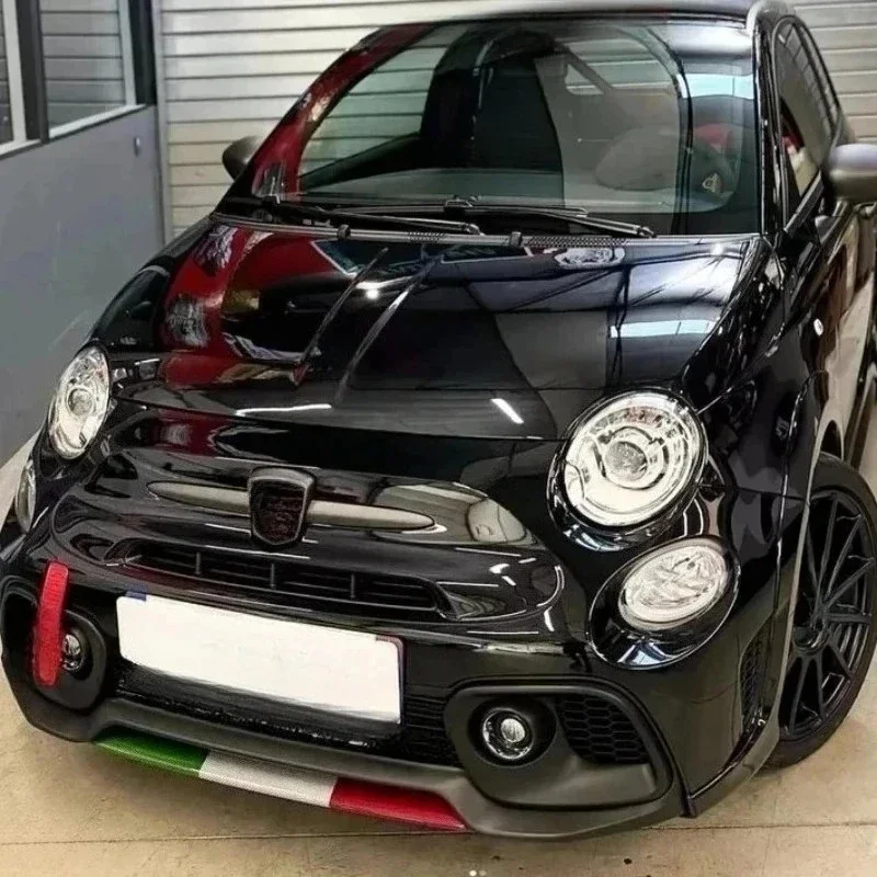 

For FIAT 500 For ABARTH 595 695 Real Dry Carbon Fiber Bumper Lip Front Grille Back Spoiler Splitter Automobile Modification