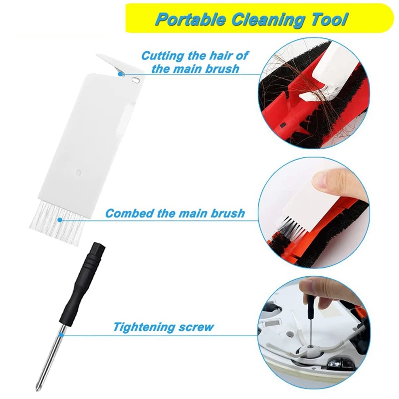 قطع غيار الفرشاة الرئيسية فرش جانبية فلتر Hepa لملحقات المكنسة الكهربائية Roborock S50 S51 S55 S5