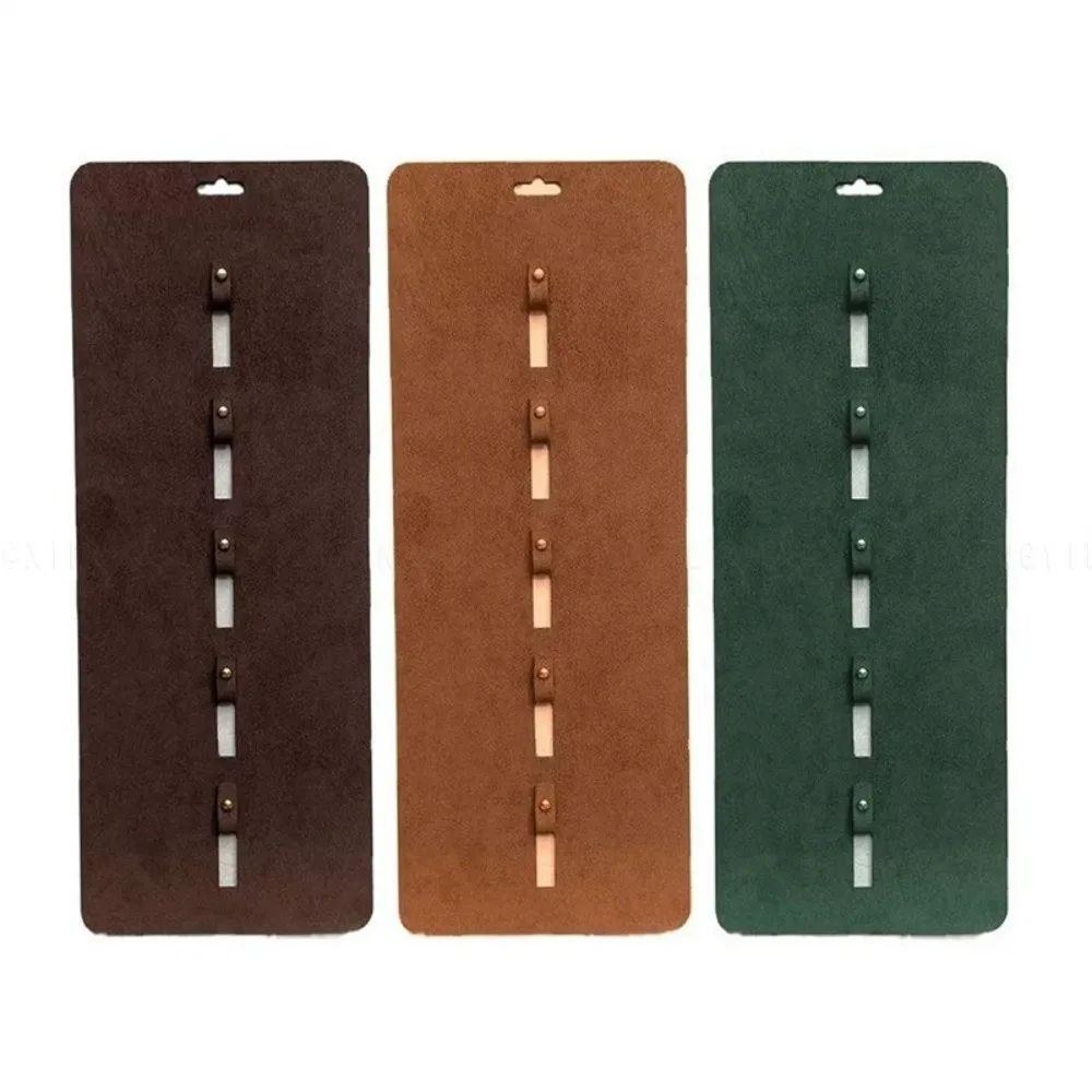 Leather Sunglasses Organizer Wall Mounted Foldable Eyewear Display Rack Multi-Slot Solid Eyeglasses Holder Eyewear Organization