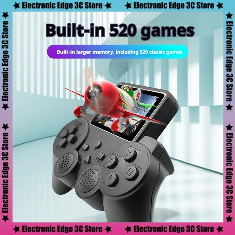 S10 Gamepad Handheld Game Console Retro Fc 2.4 Inches Character Adventure 520 Children Toys Single Double Tv Game Birthday Gift