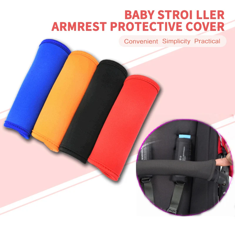 Baby Stroller Accessories Baby Pram Handle Cover Pushchair Stroller Armrest Protective Case Sleeves Luggage Handle Protector