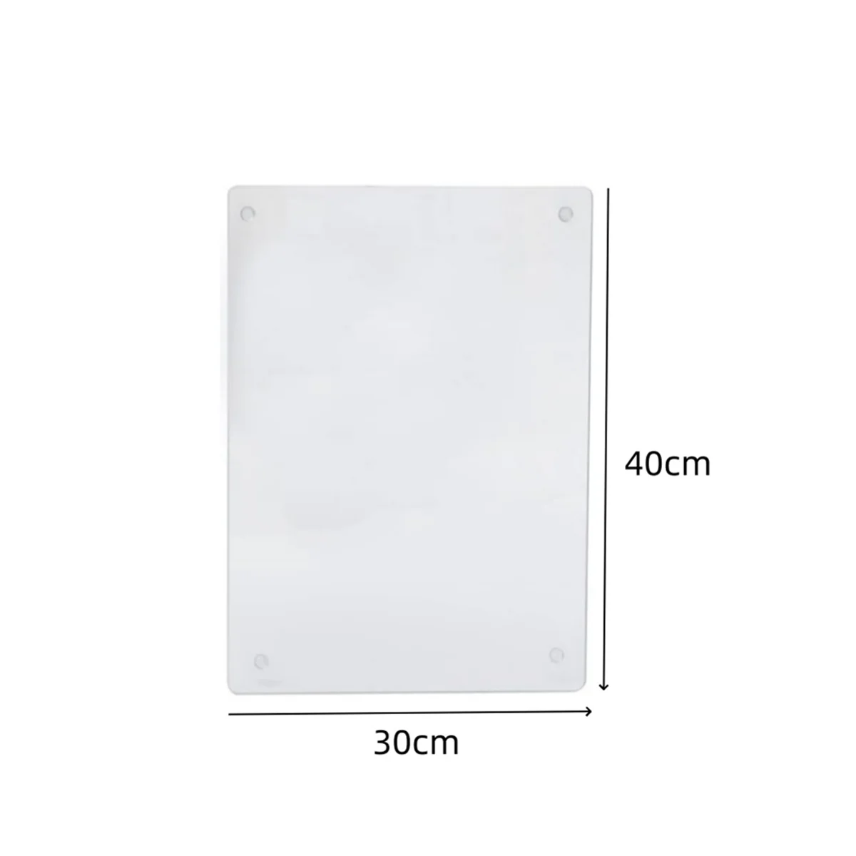 

Acrylic Cutting Board for Outdoor Camping, Small Clear Countertop Tray, Scratch , Heat , 40x30x0.3cm-AA85