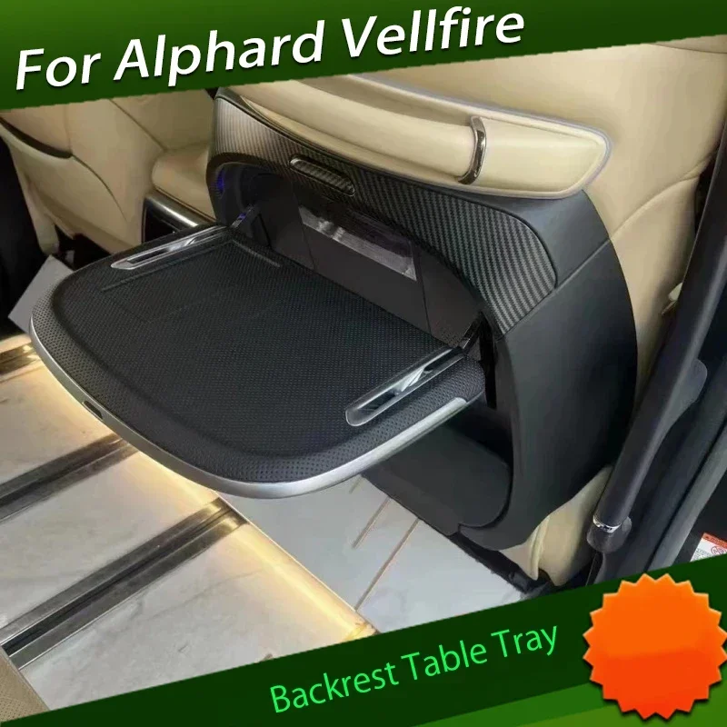 

Backrest Multi-function Table Tray Fit for Toyota Alphard Vellfire Lexus 30 Series LM 7 Seat Version Modification Accessories