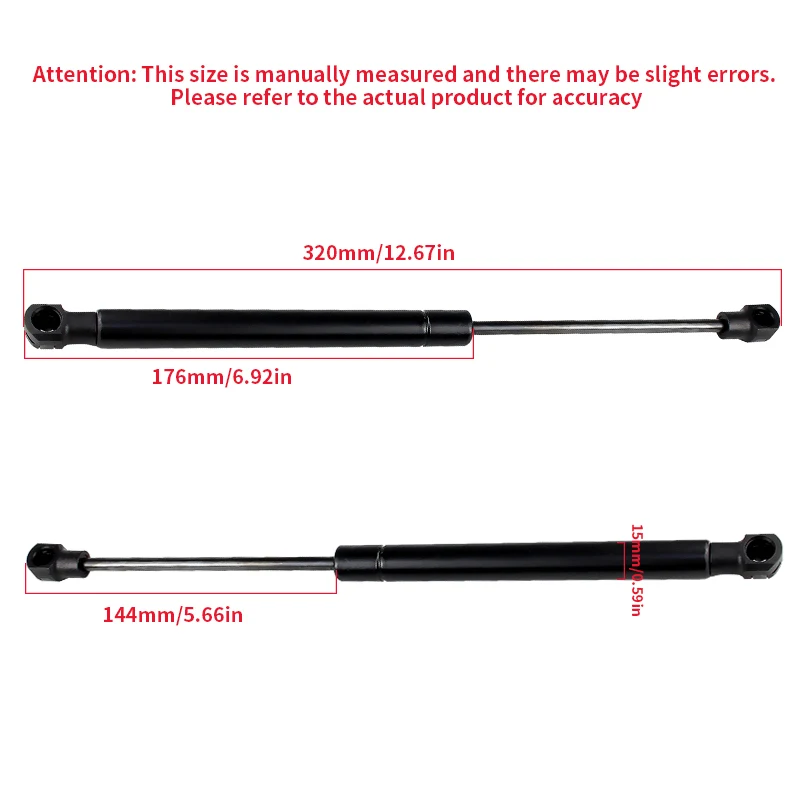 2PCS For Smart City Coupe 450 1998-2004 For Fortwo Coupe 450 2004-2007 Car Rear Trunk Tailgate Gas Strut Lift Support Rod 320mm