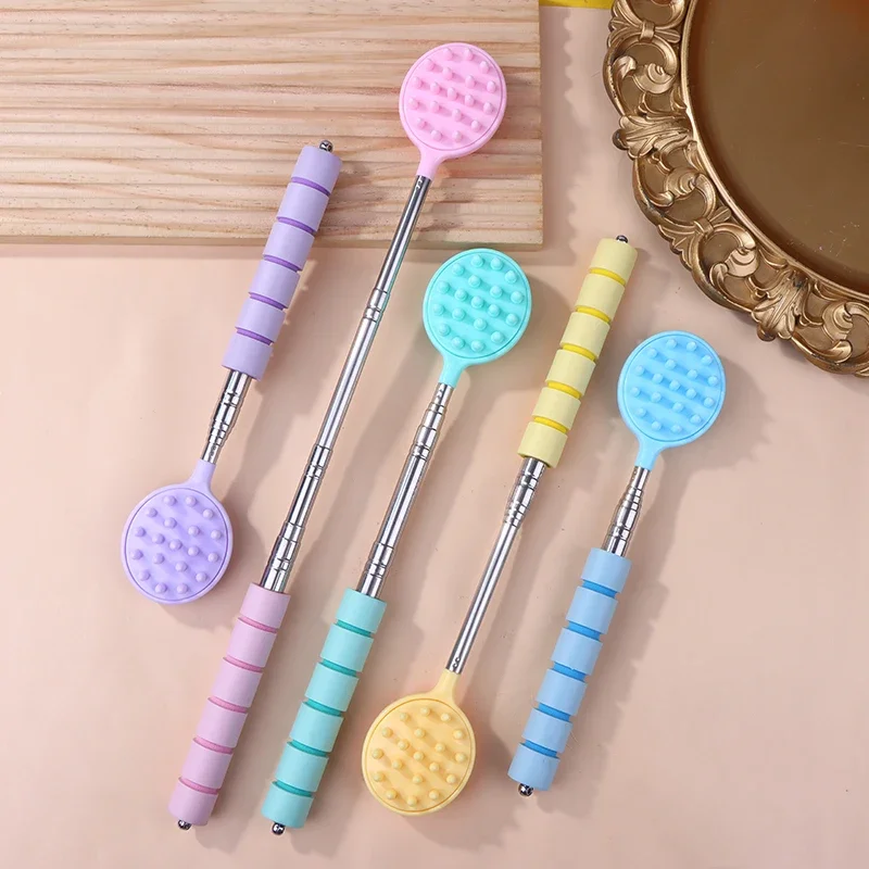 

Выдвижной скребок для спины кактуса с 2-размерными шипами, пенопластовая ручка, палочка для снятия зуда одной руки для мужчин и женщин, портативная точечная массажная палочка