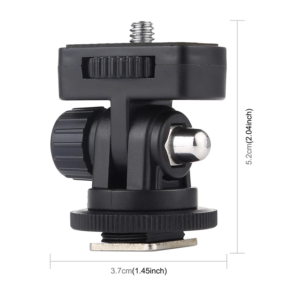 Adjustable Angle Pole 14 Inch Screw Hot Shoe Mount Adapter for DSLR Camera Enhance Your Lighting and Monitoring