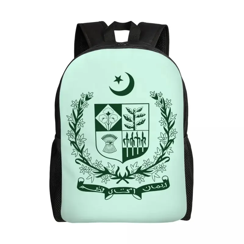 Mochila patriótica personalizada para hombres y mujeres, bolsa básica para la Escuela Universitaria, bolsos con bandera de Pakistán