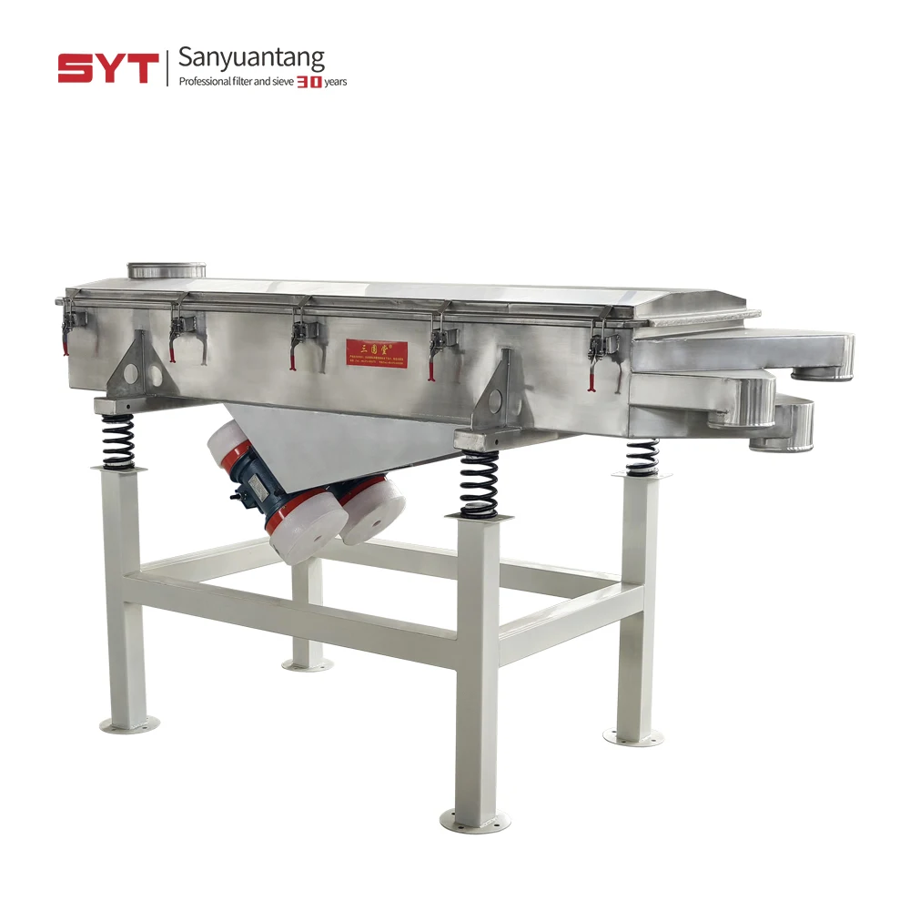 Multi Layer Linear Vibrating Screen  Sand Stone Filter with Adjustable Vibration Sieve Machine