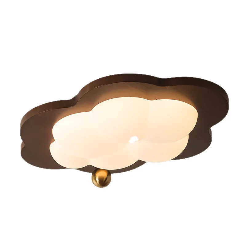 

Full spectrum Chaoshan new Chinese simple walnut cloud children's eye protection ceiling lamp