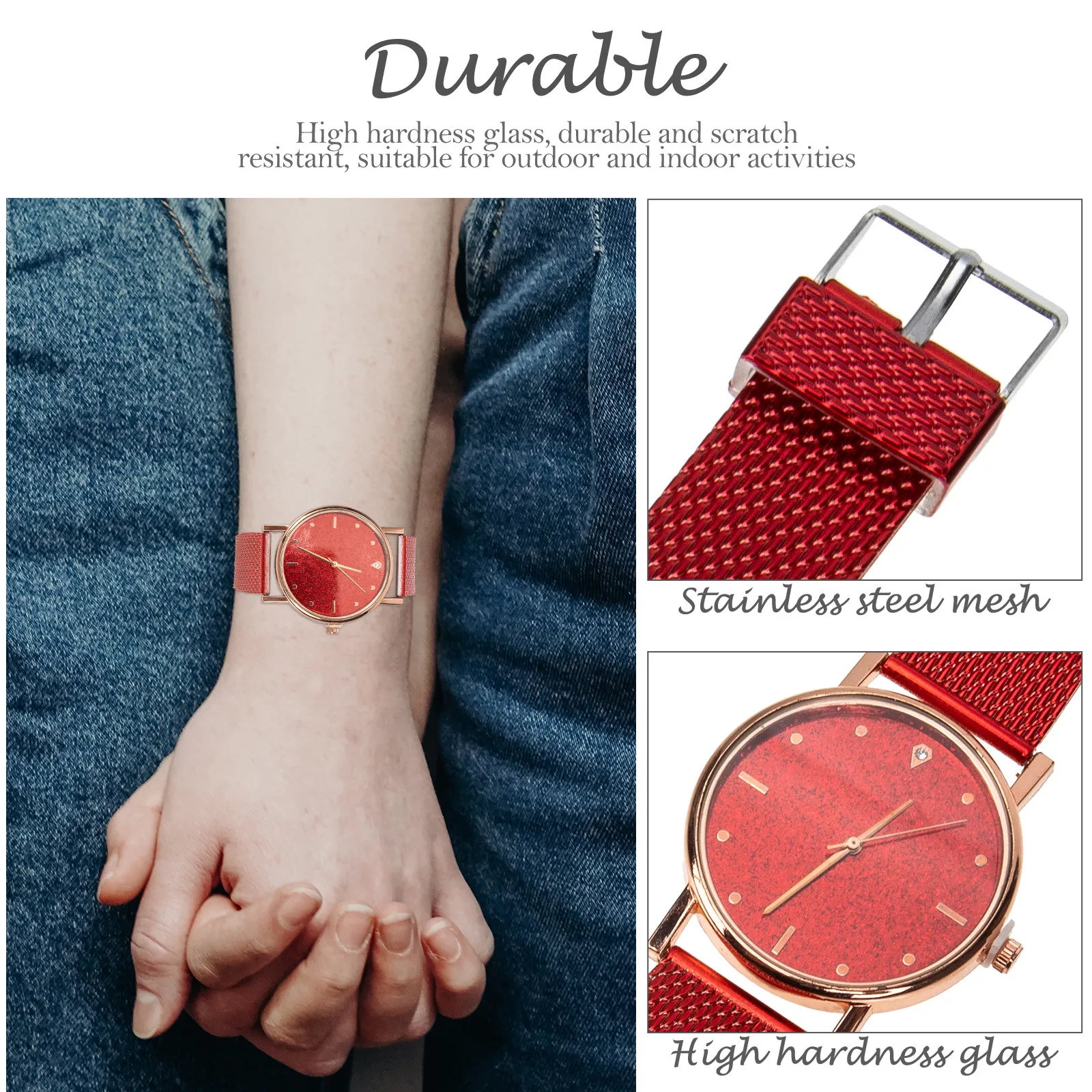 

Кварцевые часы для женщин: гладкий и легкий дизайн, удобный, приятный для кожи ремешок, элегантные, классические, портативные часы для нее