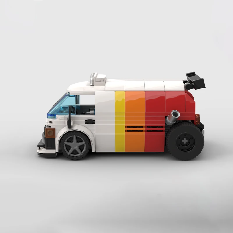 350 قطعة MOC 1982 Toyotaes HiAce مخصص "كارمين" مدينة أبطال سوبر سيارة اللبنات عيد ميلاد DIY بها بنفسك الكبار عيد الميلاد لعبة هدية