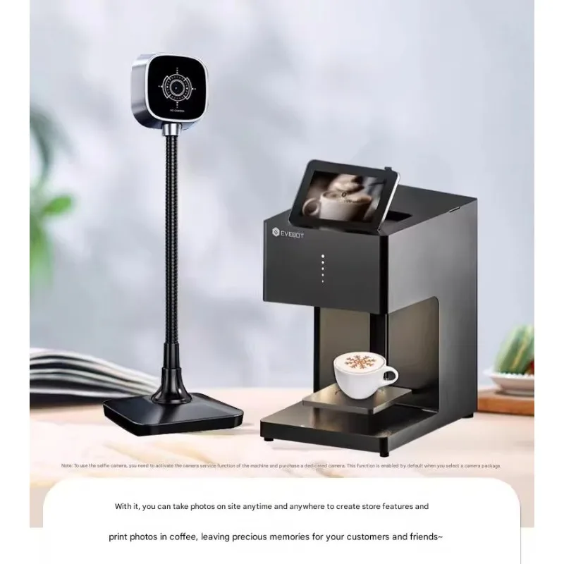 طابعة قهوة STLF JW EVEBOT ثلاثية الأبعاد لللاتيه والكعك عالية الدقة مع حبر للطعام، طابعة صور تجارية للمقهى وبا #2