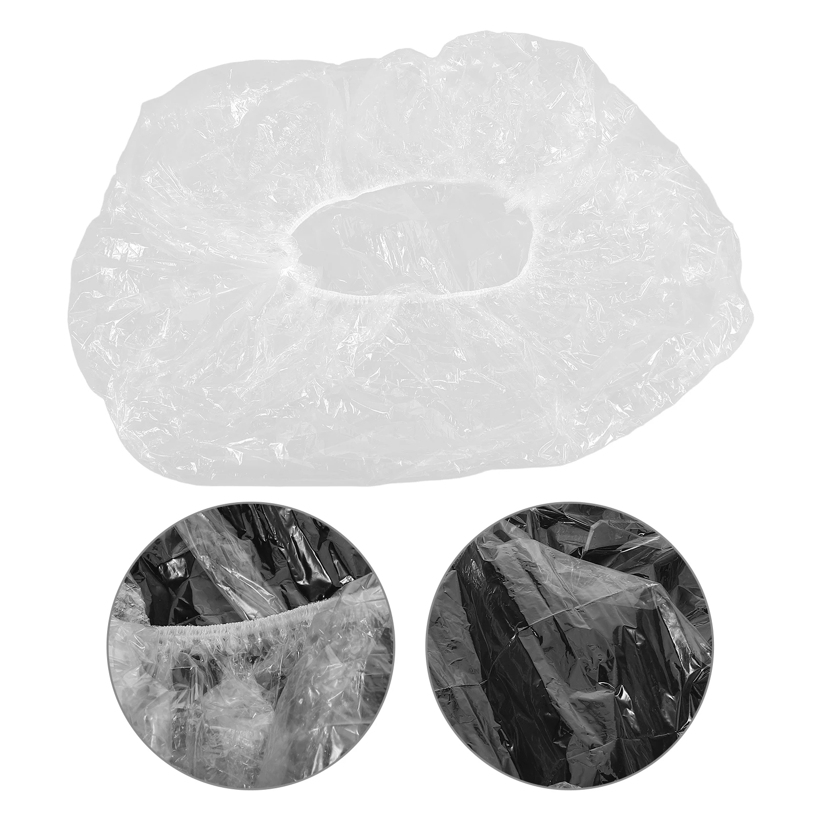 

50pcs Clear Soak Bags Disposable Thick Plastic Foot Bath For Spa Salon Home Use Leakproof Large Capacity Foot Soaking Basin