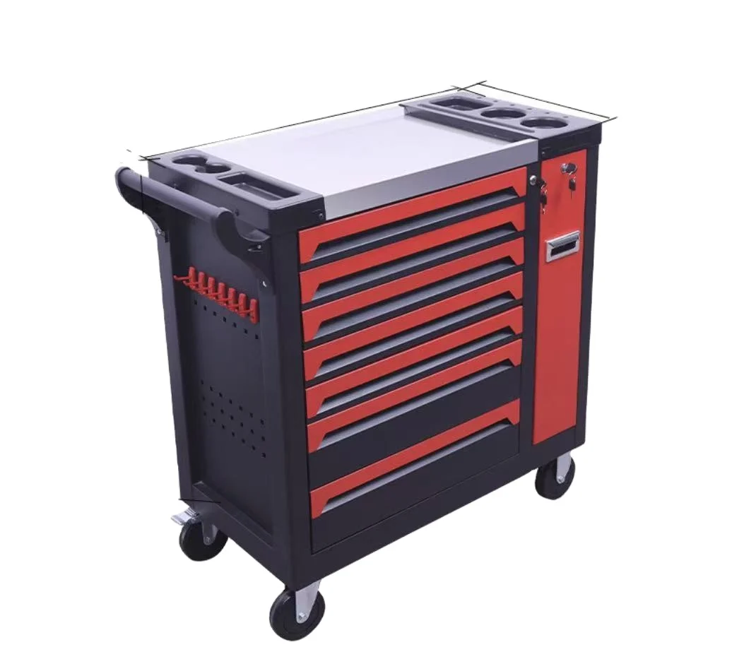 CE Certified Professional Metal Tool Cabinet with 6/7/8 Drawers Heavy Duty Steel Iron Tool Chest Customizable 201pcs Tools OEM