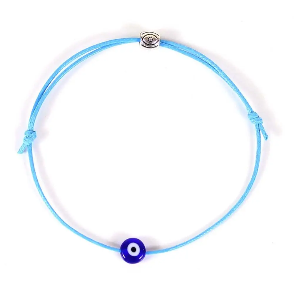 Lucky goods Thread Blue Evil Eye Gift For Women Men Handmade Adjustable Length Jewelry Bangles Braided String Rope Bracelets