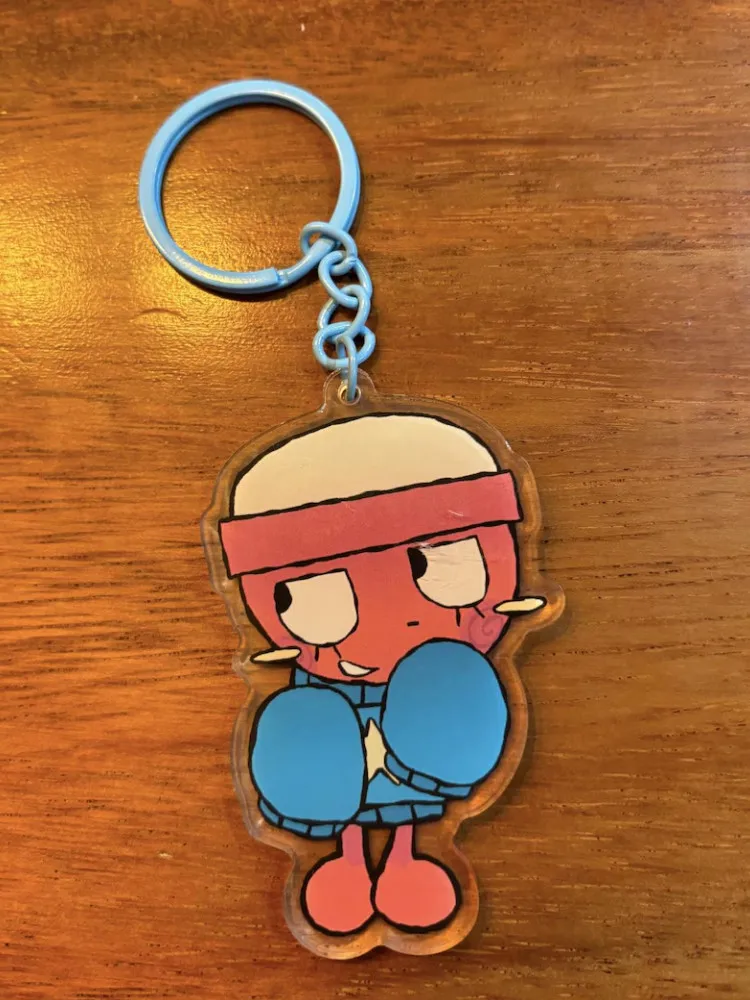 Llavero acrílico Gigi Rbl con colgante de personaje de dibujos animados