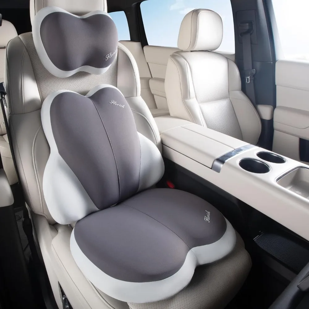 

Набор подушек для автомобильного сиденья из 3 предметов с поясничной поддержкой, подушками для шеи и подушками для сиденья из пены с эффектом памяти для снятия давления