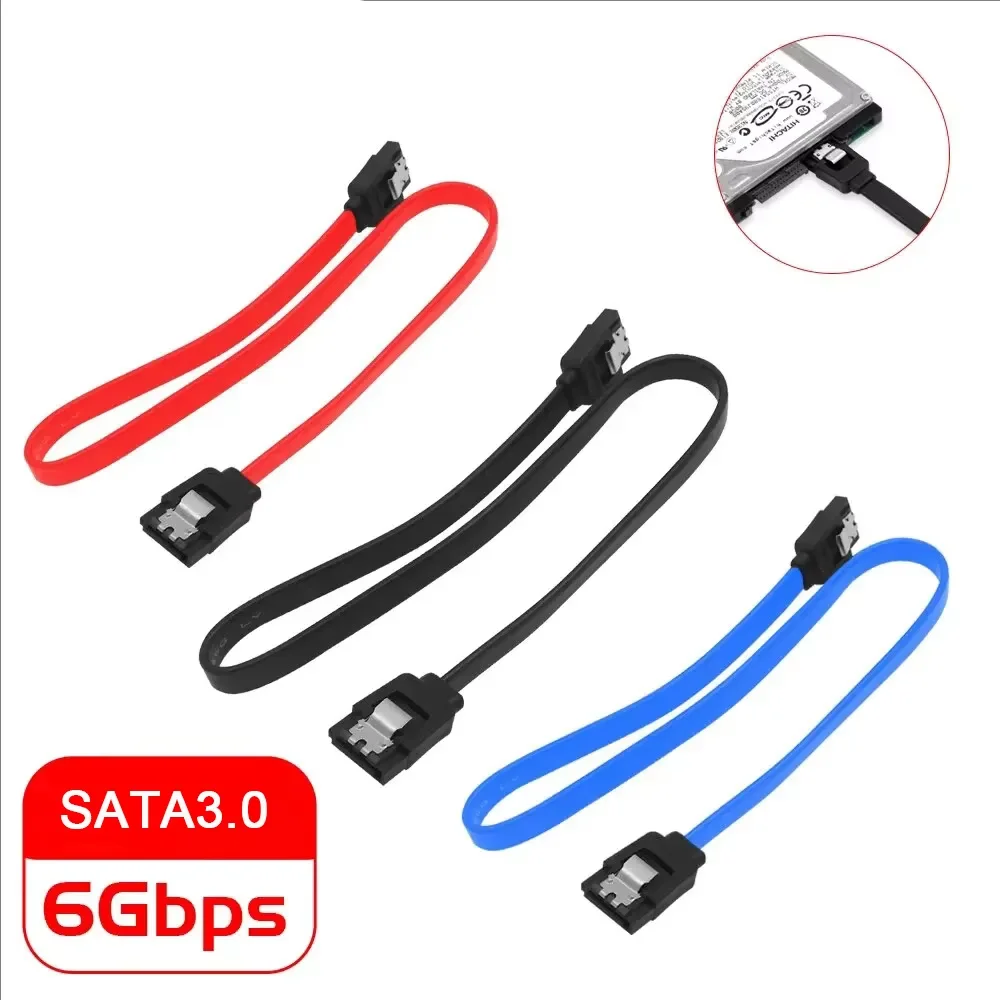 High speed SATA 3.0 hard drive data cable, solid-state, serial data cable, flexible SATA, fast transfer, 39cm