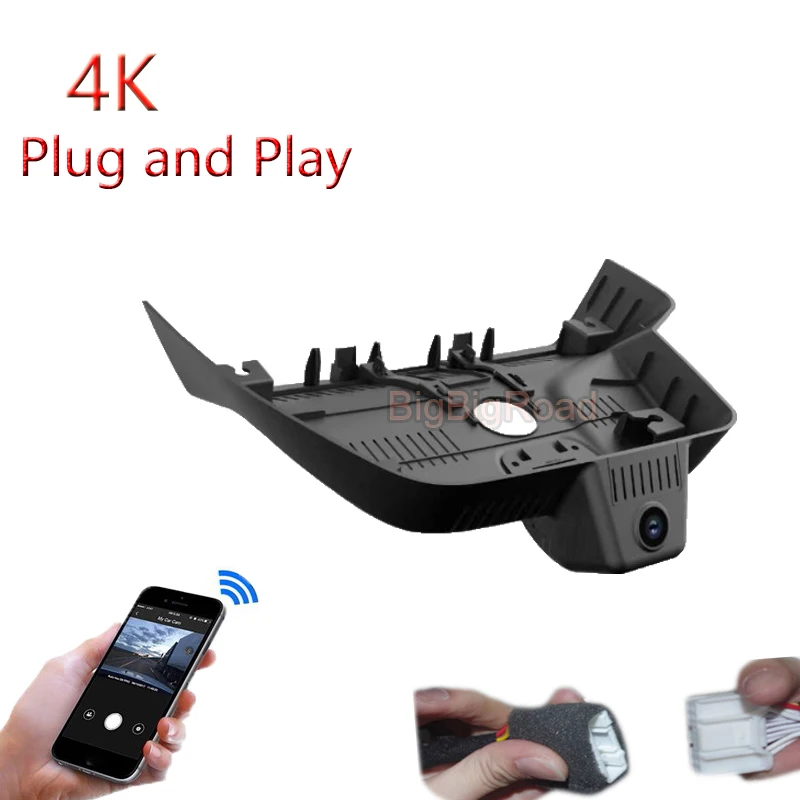 4K Plug And Play Car Wifi DVR Video Recorder Dash Camera Black Box For Cadillac XT5 2025 XT4 2024 Dashing Cam FHD 2160P