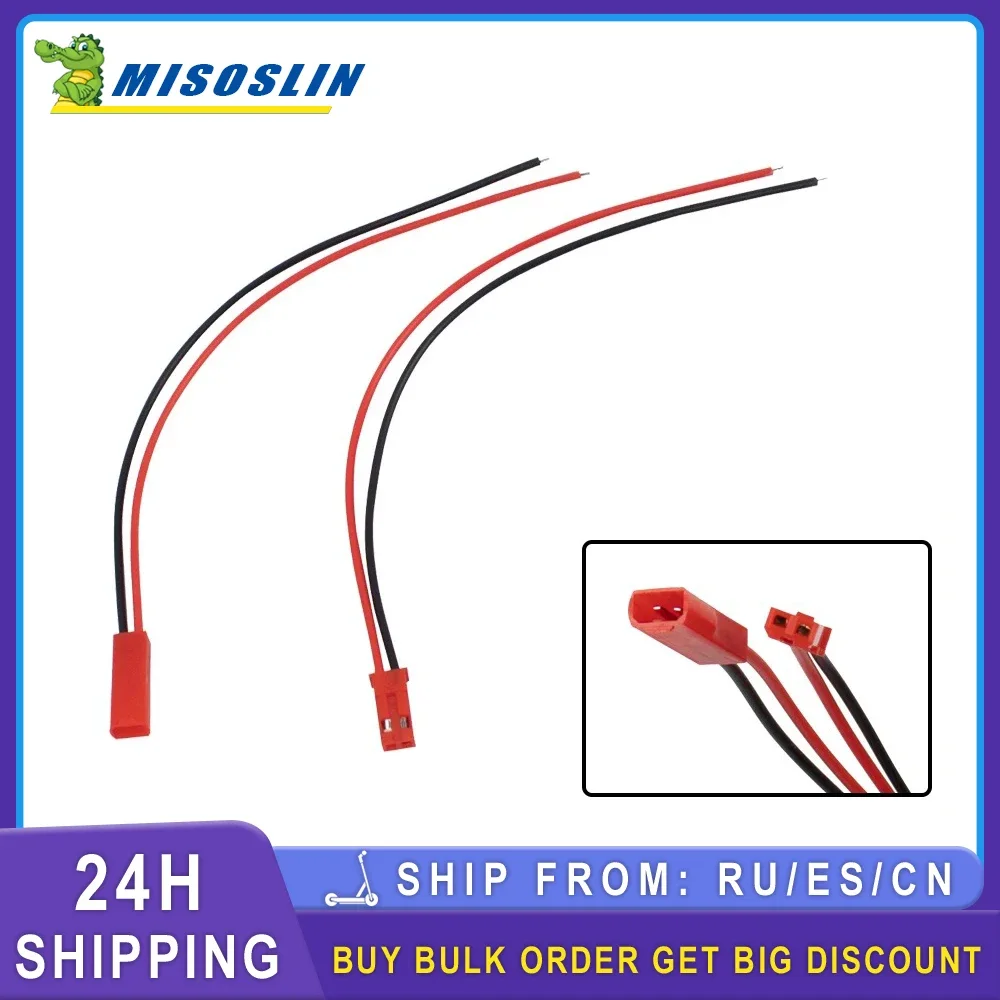 2 Pin Male&Female Connector JST Plug Cable DIY for Xiaomi Electric Scooter Battery Charge Port CablesConnectors Cable Wire