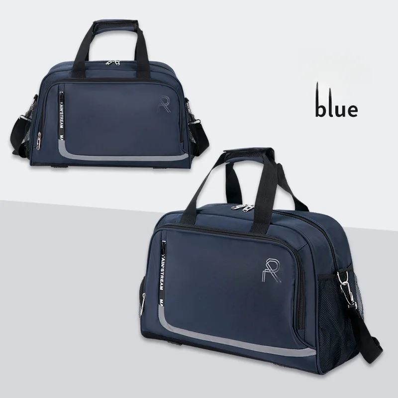 Short distance travel large capacity waterproof sports yoga bag, can be set with a pull rod for dry wet exercise_voghion.com