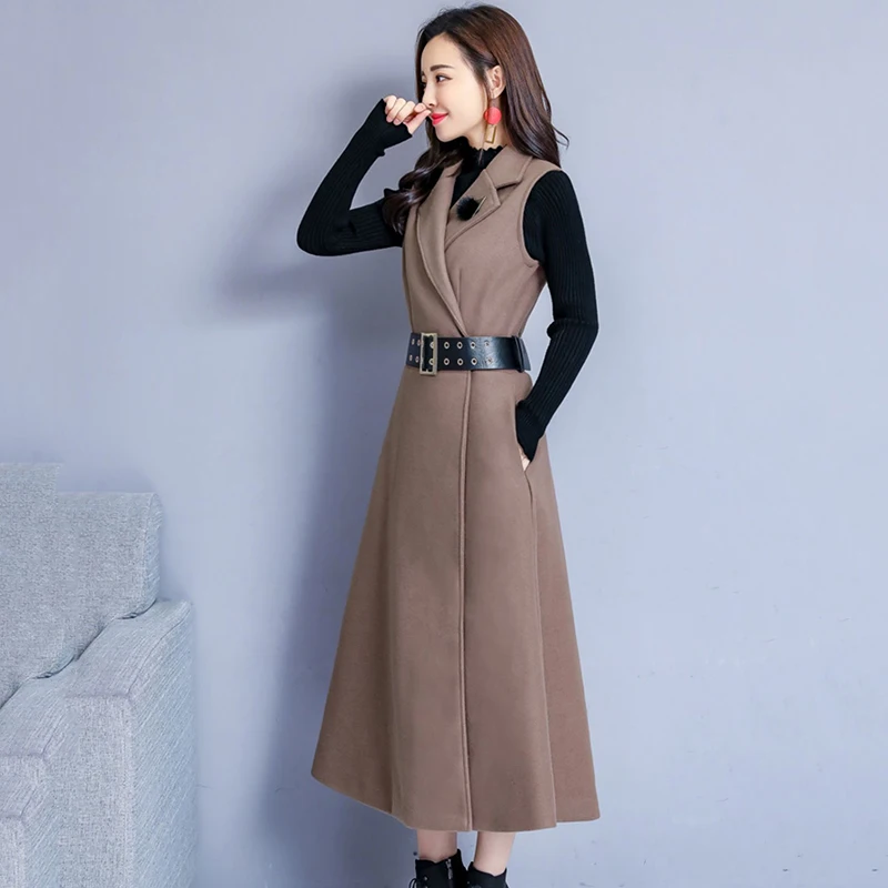 Women's Casual Suit Dress Autumn Winter 2023 New Woolen Two-Piece Female Elegant Thicken Fashion Slim Sweater+Dress