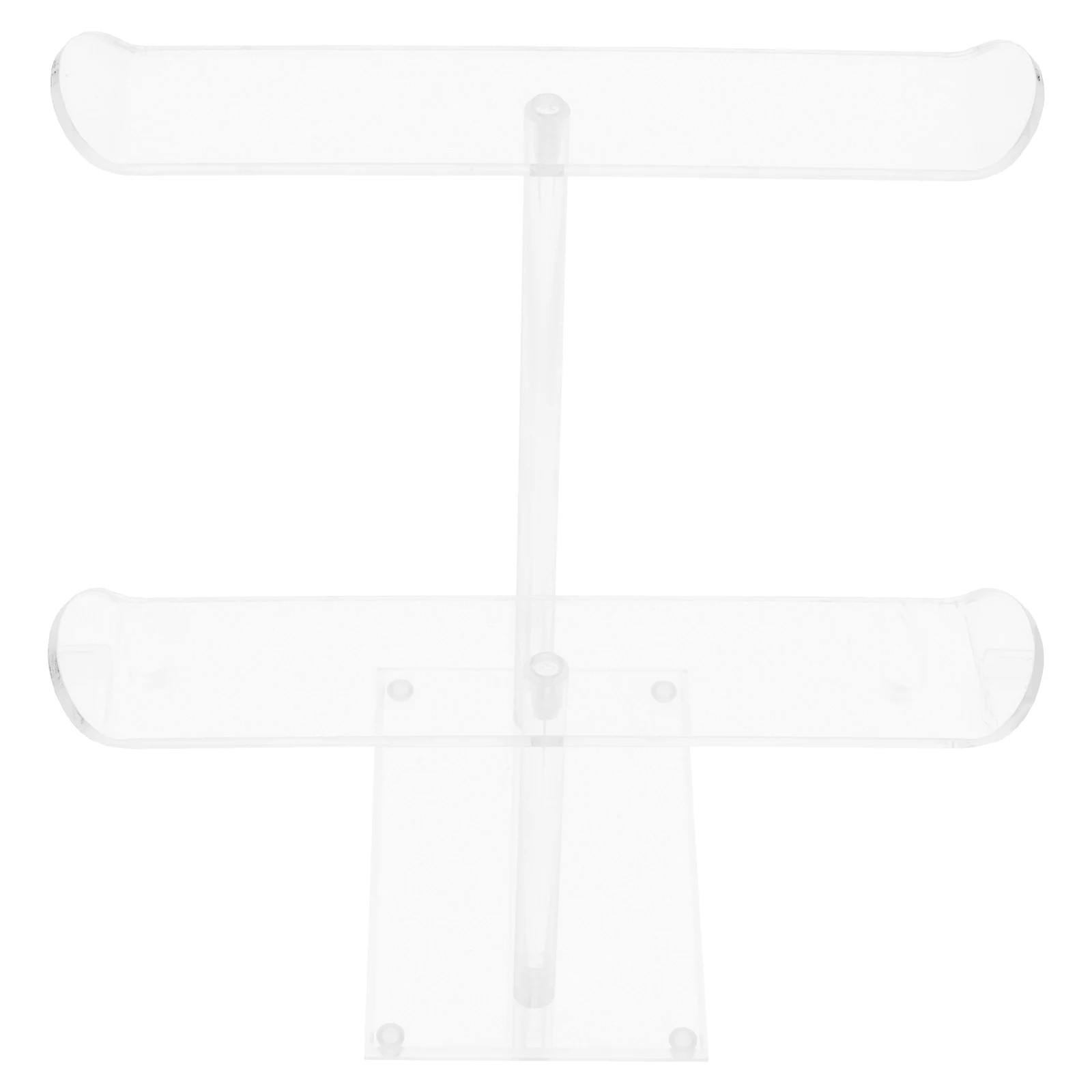 

Acrylic Hair Ring Display Stand Tie Organizer Headband Storage Rack Transparent Holder for Scrunchies Long Durable Sturdy Base