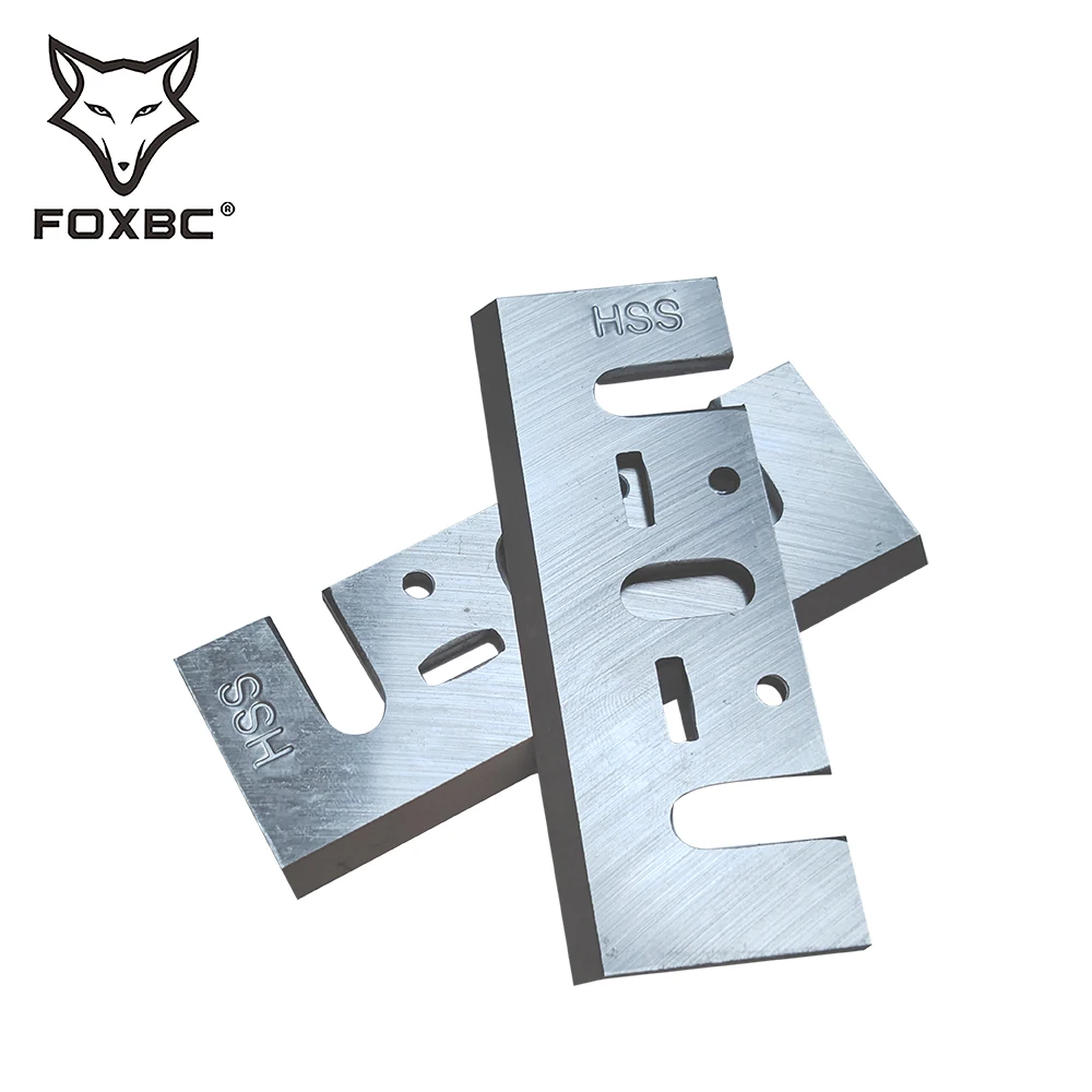 FOXBC 82mm x 29mm x 3mm HSS TCT Planer knife blades 3-1/4\