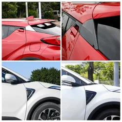 For Toyota C-HR CHR 2017-2020 Exterior Accessories Fender Engine Side Air Vent Cover Rear Window Triangle Shutter Panel Trim