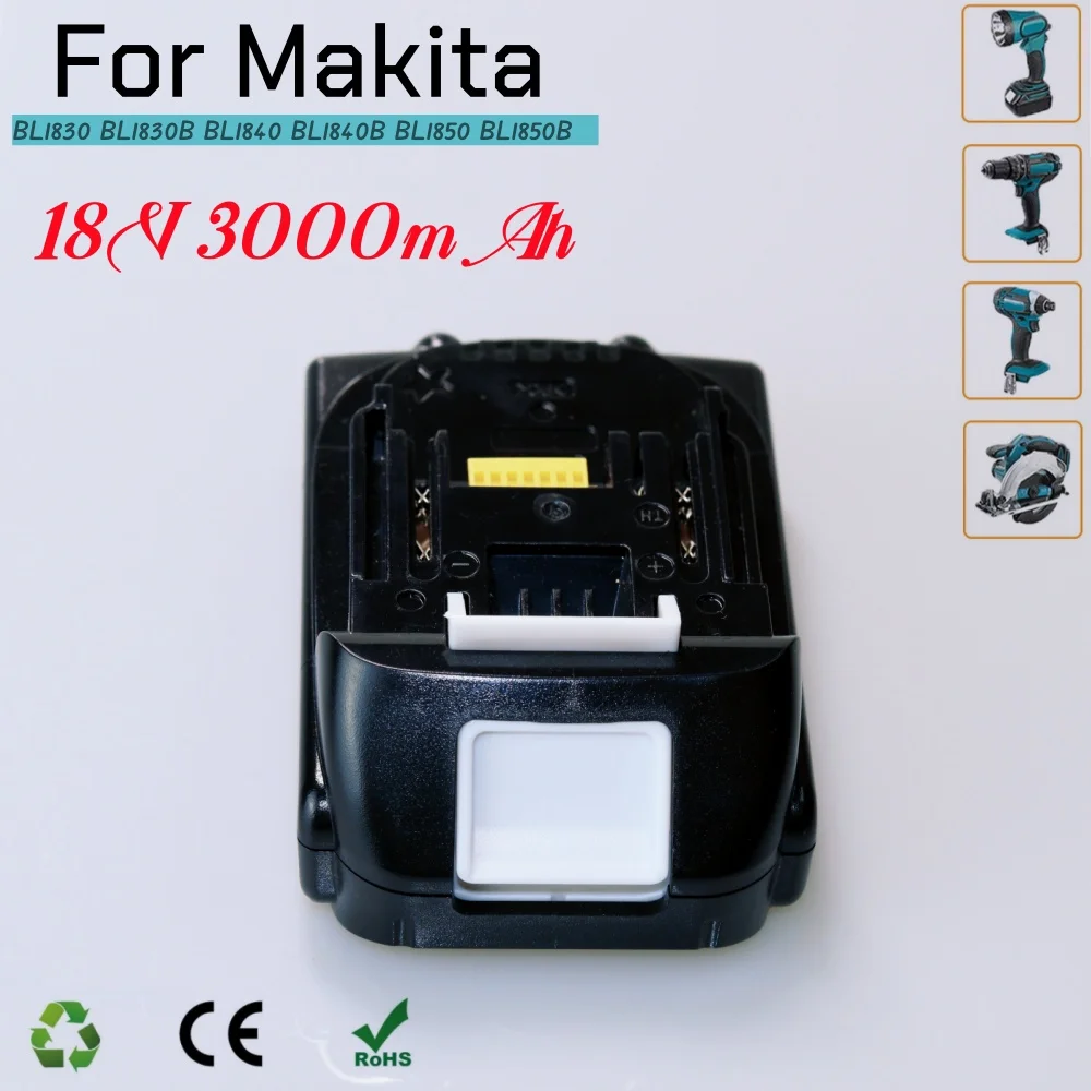 BL1815 بطارية ليثيوم أيون BL1830 BL1830B BL1840 BL1840B BL1850 BL1850B أدوات كهربائية بطارية مؤشر LED لماكيتا 18 فولت 3.0Ah