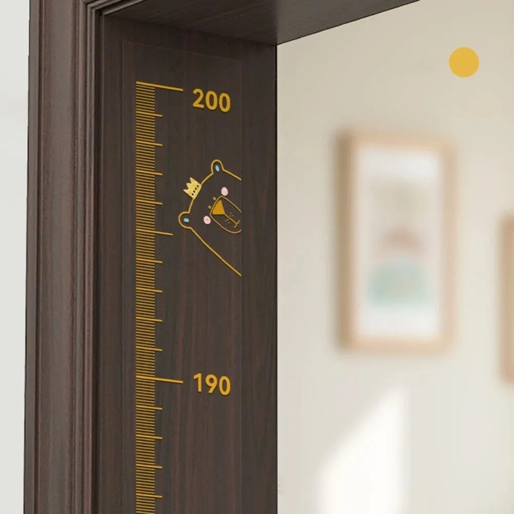2M Height Height Measurement Sticker Self-adhesive Removable Child Growth Chart Transparent Waterproof Growth Chart Sticker
