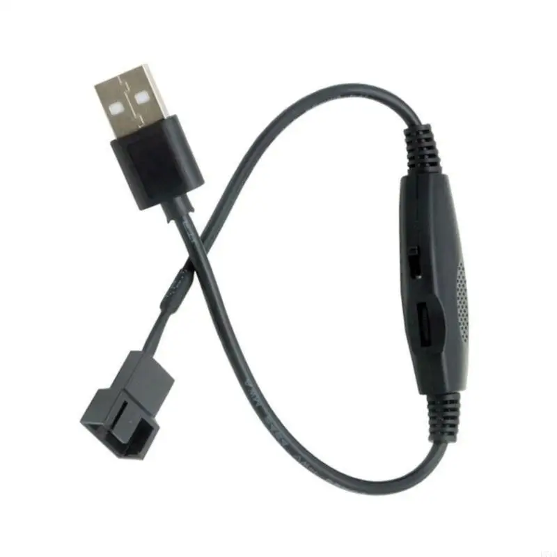 L74A USB إلى 4PIN PWM 5V إلى 12V تعزيز خط USB Sleeved PC مروحة محول محول محول الطاقة