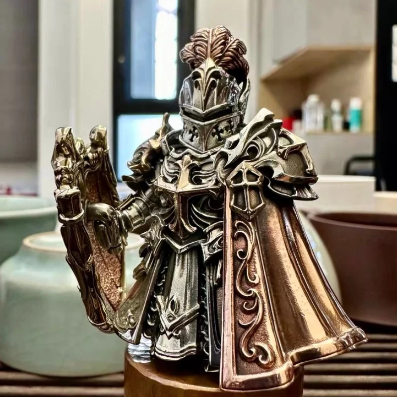 Crociate europee Ordine dei cavalieri Moc Cavalieri Templari Delicati mattoni magnetici in metallo Giocattoli Materiale in rame Figura Giocattoli Regali