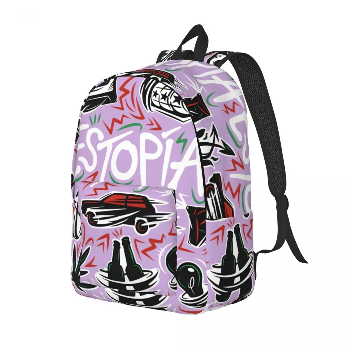 Hiking ESTOPIA Peru ESTOPA 25Th Anniversary Tour Zipper Closure Harajuku Design Estopa Knapsack Couple Laptop Bag Birthday