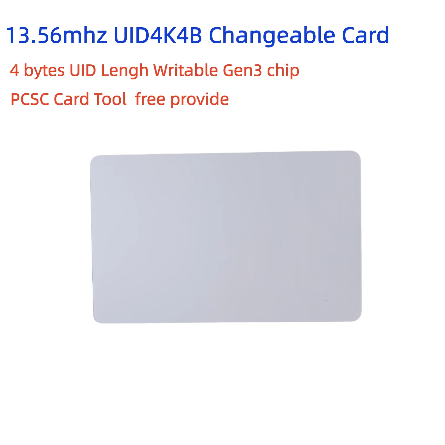 NFC S70 4k Memory UID 0 Block 4 Bytes GEN3 Rewrite Changeable RFID Card 13.56MHz Writable Key Tags Token for Copy Clone Back Up