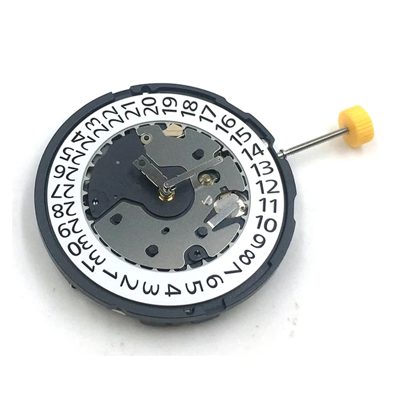 6 Hands Single Calendar Date At 4 O'clock Quartz Replacement Movement For RONDA Z60 Watch Spare Parts With Battery