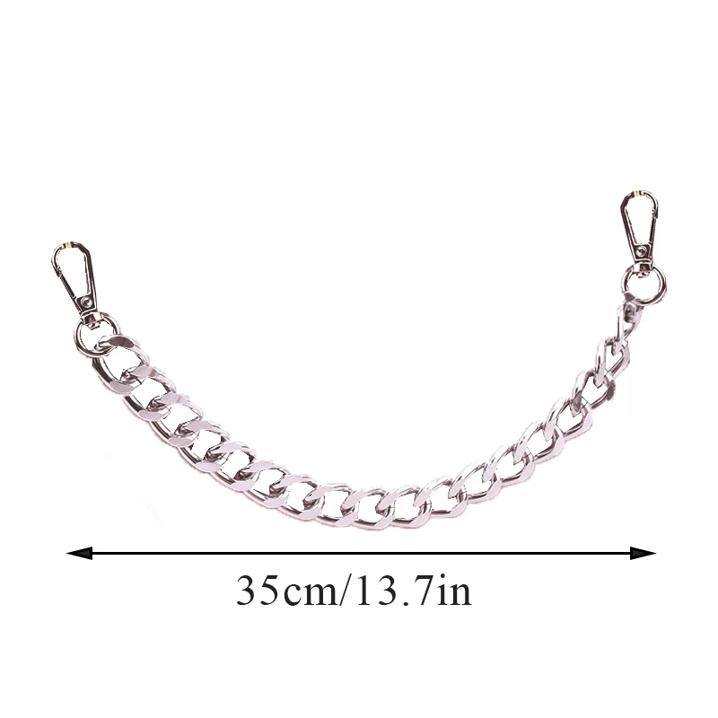 35cm Bag Chain Strap Metal Alloy Bags Handle Replacement Handbag Handles Shoulder Cross Body Bag Chains Bag Parts Accessories