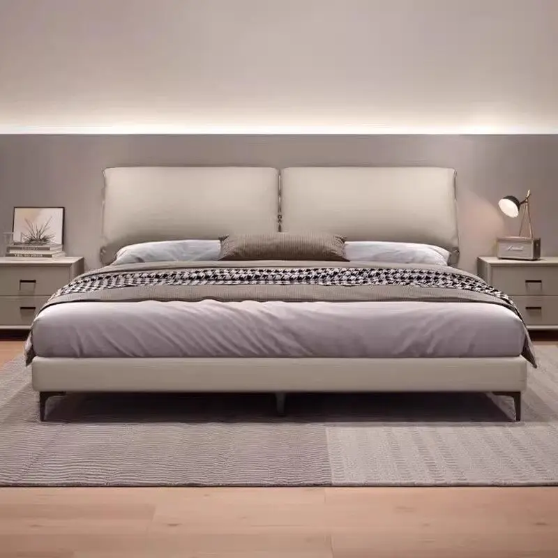 

Simple Bedroom Bed Modern Luxury Design Children Headboards Single Bed Sleeping European Letto Matrimoniale Trendy Furniture