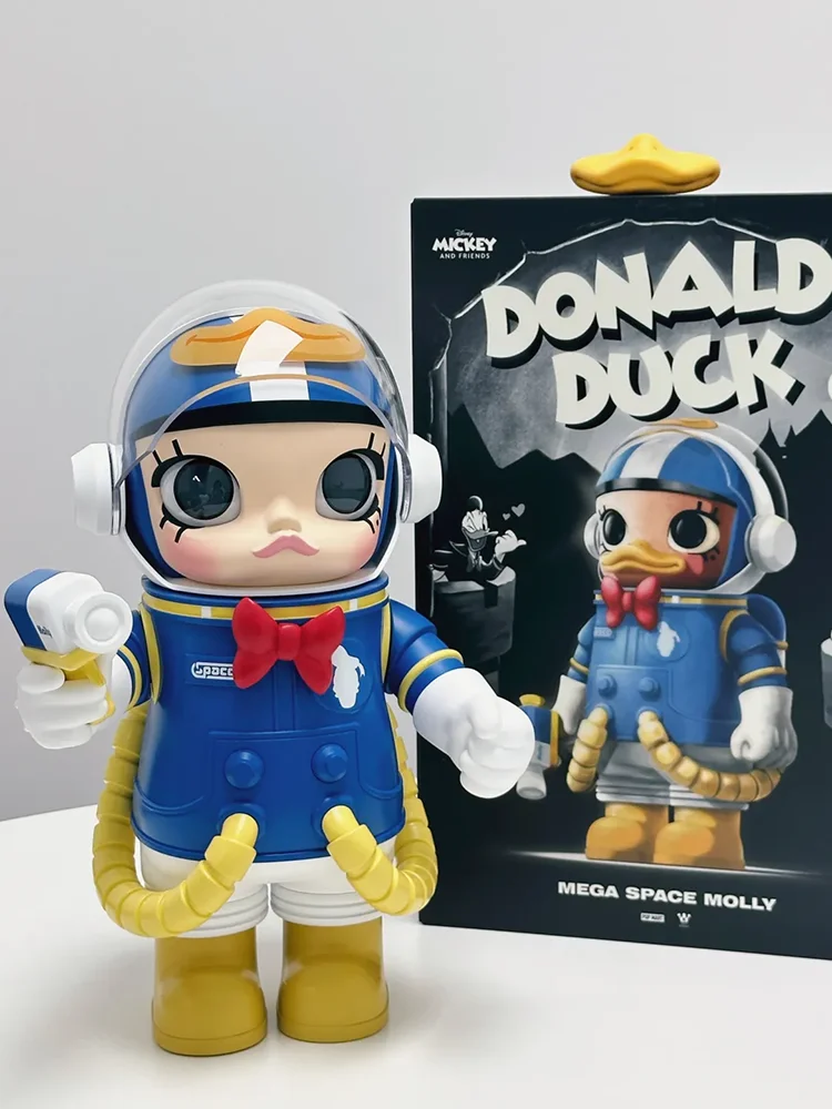 Genuine Space Molly Donald Duck Daisy 100%&400% Fashion Play Big Baby Action Anime Figure Cartoon Decoration Model Birthday Gift