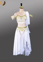 FLTOTURE 2023 New Arrival Girls White Chiffon Long Skirt Ballet Variation La Bayadere Custom Made Stage Dance Costumes Dress