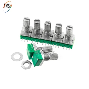 10 sztuk/partia pojedynczy potencjometr 3PIN RK097N B1K 5K 10K 20K 50K 100K 250K Audio/wzmacniacz