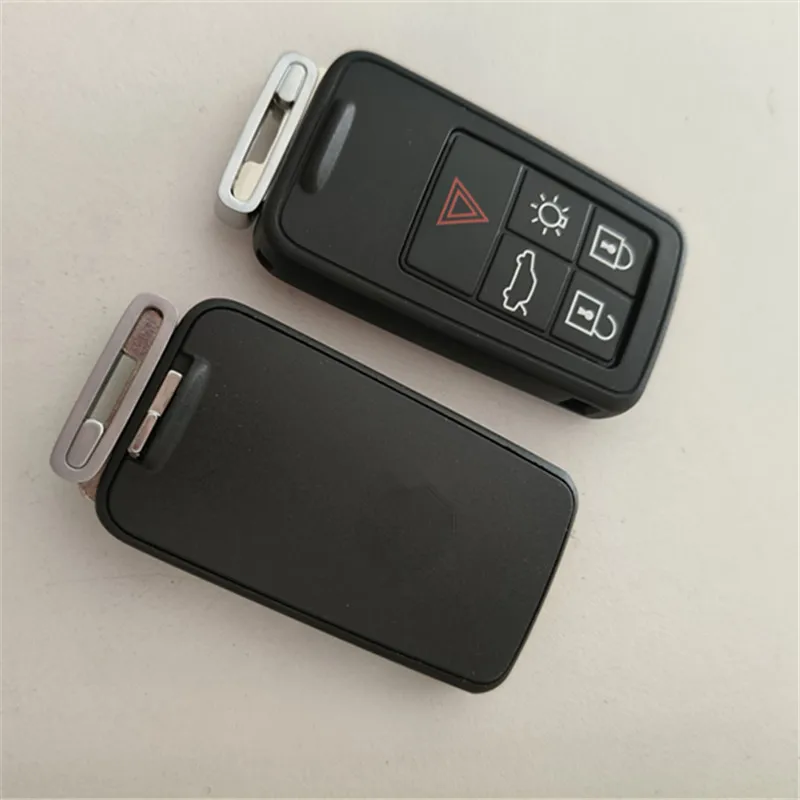 2PCS Remote Car Key Shell For Volvo XC60 S60 S60L V40 V60 S80 XC70 5/6 Buttons With Uncut Blade Key Cover Fob Case