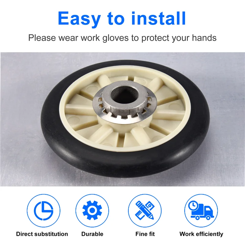 LICE-2PCS 349241T Dryer Drum Roller Kit For Whirlpool Kenmore Sears